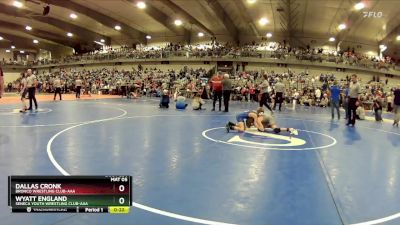 80 lbs Cons. Round 4 - Wyatt England, Seneca Youth Wrestling Club-AAA vs Dallas Cronk, Bronco Wrestling Club-AAA