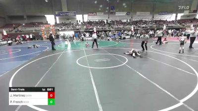 58 lbs Semifinal - Jaxson Martinez, Duran Elite vs Parker French, Bear Cave WC