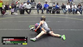 60 lbs Finals (2 Team) - Jordan Skodak, ARES Black vs Ian Weber, #papatoddstrong
