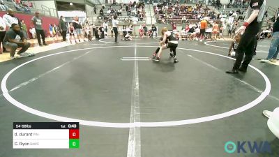 54-58 lbs Rr Rnd 2 - Dash Durant, Pin-King All Stars vs Cole Ryon, Broken Arrow Wrestling Club