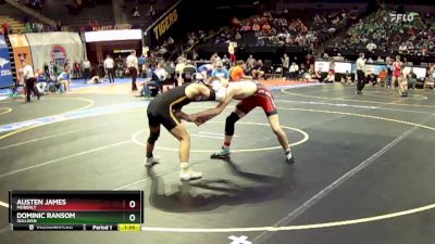 144 Class 2 lbs Quarterfinal - Dominic Ransom, Sullivan vs Austen James, Moberly