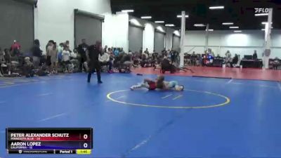 71 lbs Placement Matches (8 Team) - Peter Alexander Schutz, Minnesota Blue vs Aaron Lopez, California