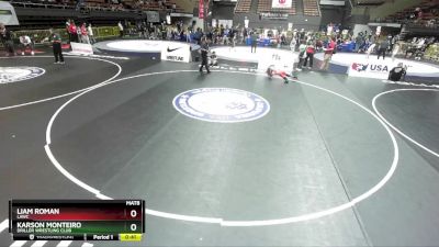 74 lbs Cons. Round 7 - Karson Monteiro, Driller Wrestling Club vs Liam Roman, LAWC