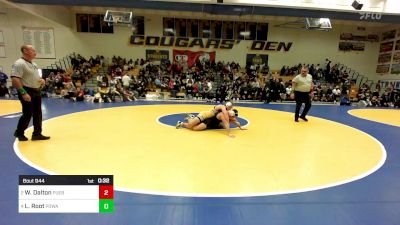 155 lbs Consolation - Weston Dalton, Pueblo East (CO) vs Laird Root, Poway