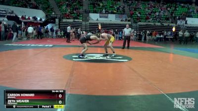 1A-4A 165 Cons. Round 3 - Zeth Weaver, Piedmont vs Carson Howard, Brooks