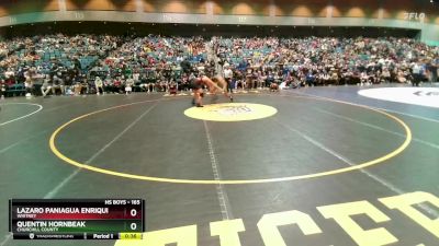 165 lbs Cons. Round 2 - Lazaro Paniagua Enriquez, Whitney vs Quentin Hornbeak, Churchill County