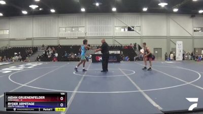 106 lbs Quarters & 1st Wb (16 Team) - Aidan Gruenenfelder, Wisconsin vs Ryder Armitage, South Carolina