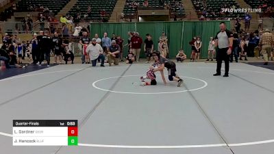 73 lbs Quarterfinal - Landon Gardner, Georgia vs Jeremiah Hancock, Bluff Wrestling Club