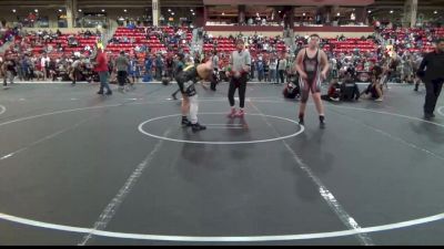 190 lbs Quarterfinal - Levi Braun, Wamego Wrestling Club vs Maverick Lies, Newton Wrestling Club