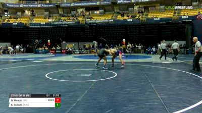 184 lbs Consi of 16 #2 - Nick Mosco, North Carolina vs Kaden Russell, Duke