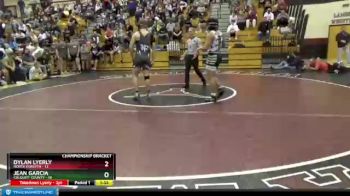 195 lbs Semis & 1st Wb (8 Team) - Jean Garcia, Colquitt County vs Dylan Lyerly, North Forsyth