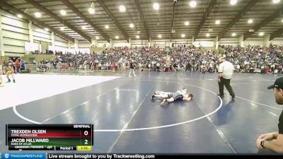 85 lbs Semifinal - Trexden Olsen, Total Domination vs Jacob Millward, Sons Of Atlas