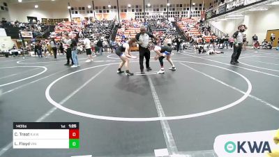 140 lbs Final - Colton Treat, R.A.W. vs Logan Floyd, Vinita Kids Wrestling