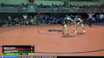 126 lbs Round 2 (3 Team) - Connor Ritonya, Bennington vs Bryce Karlin, Beatrice