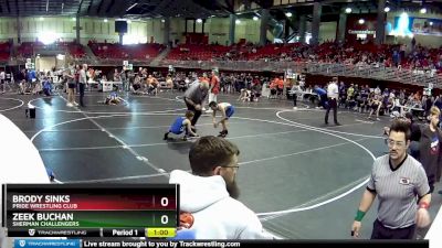 85 lbs Cons. Round 4 - Brody Sinks, Pride Wrestling Club vs Zeek Buchan, Sherman Challengers