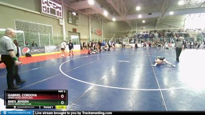 75 lbs Semifinal - Gabriel Cordova, Green River Grapplers vs Brex Jensen, Delta Wrestling Club