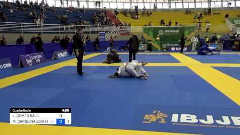 LARISSA GOMES SÁ vs MARIA CAROLINA JOIA DA SILVA 2024 Brasileiro Jiu-Jitsu IBJJF