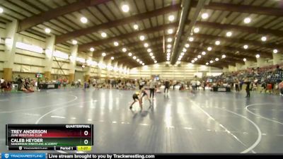 69 lbs Quarterfinal - Caleb Heyder, Sanderson Wrestling Academy vs Trey Anderson, Juab Wrestling Club