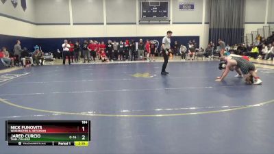 184 lbs 1st Place Match - Nick Funovits, Washington & Jefferson vs Jared Curcio, Thiel College