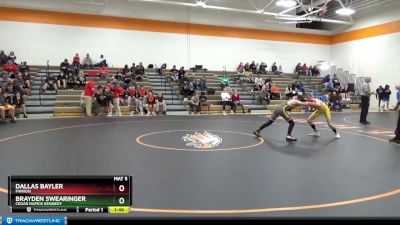 JV Boys-1 lbs Round 1 - Dallas Bayler, Marion vs Brayden Swearinger, Cedar Rapids Kennedy