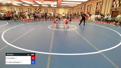 93 lbs Rr Rnd 2 - Kade Dunbar, Ny vs Ramazan Karymshakov, Pa