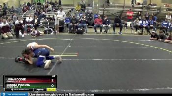 60 lbs Semis (4 Team) - Brooks Poupard, Dundee Blue vs Logan Dodge, Grandville