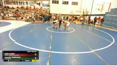 149 lbs Cons. Round 1 - Mason Markham, Concordia vs Josh Dorr, North Central College
