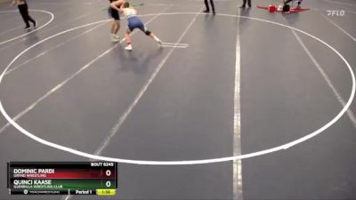 157 lbs Cons. Semi - Dominic Pardi, Grynd Wrestling vs Quinci Kaase, Guerrilla Wrestling Club