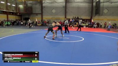 150 lbs Champ. Round 1 - Gianni Maldonado, Lake Gibson vs William Henckle, Blair Academy
