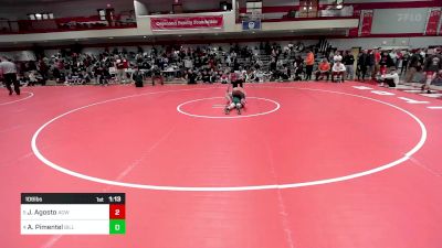 106 lbs Quarterfinal - Jordan Agosto, Agawam vs Aiden Pimentel, Billerica