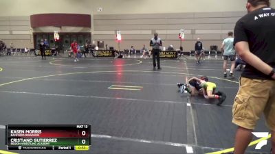 44 lbs Quarterfinal - Cristiano Gutierrez, Region Wrestling Academy vs Kasen Morris, Backyard Brawlers