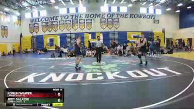 170 lbs Round 3 (8 Team) - Konlin Weaver, Camden Gold vs Joey Galasso, Kowboy Jakes