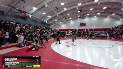 71-77 lbs Round 1 - Ronin Powers, Junior Bulldogs vs Jude Vogele, Bear Cave WC