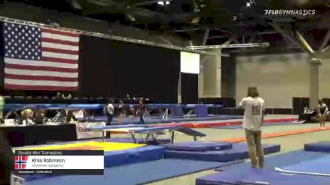 Khia Robinson - Double Mini Trampoline, Sonshine Academy - 2021 USA Gymnastics Championships