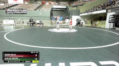 62 lbs Quarterfinal - Jessie Kelly, Savage House Wrestling Club vs Evelyn Nelms, Team Temecula /Pin Club