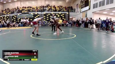 175 lbs Quarterfinal - Jonathan Sims, BRUSH vs Cohen Bunting, JOHN GLENN