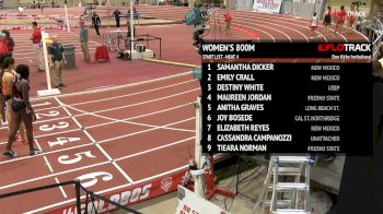 Women's 800m, Heat 4