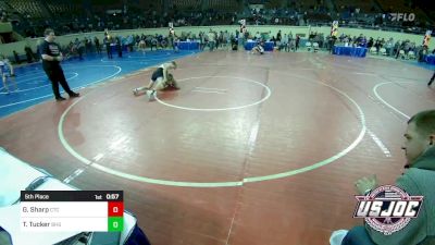 100 lbs 5th Place - Gage Sharp, Chandler Takedown Club vs Talan Tucker, Blanchard High School