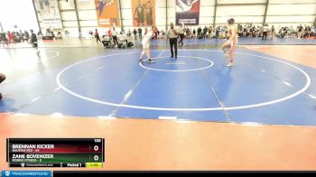 130 lbs Rd# 10- 4:00pm Saturday Final Pool - Brennan Kicker, Nauman Red vs Zane Bovenizer, Morris Fitness