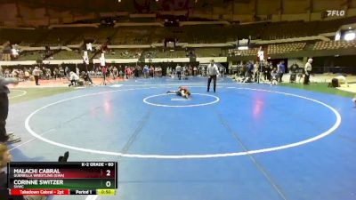 60 lbs Cons. Semi - Malachi Cabral, Guerrilla Wrestling (GWA) vs Corinne Switzer, SVWC