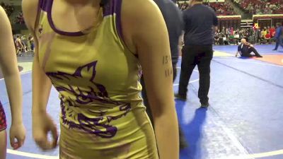 116 lbs Cons. Round 2 - Serenity Hernandez, Montana Disciples vs Isabelle Salois, Cut Bank