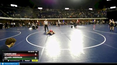 85 lbs Cons. Round 3 - Braden Anderson, Iowa vs Carver Hinz, Big Game Wrestling Club