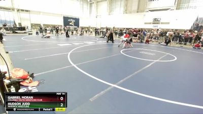 70 lbs Cons. Round 3 - Hudson Judd, Warwick Wrestling vs Gabriel Moran, Columbia Youth Wrestling Club