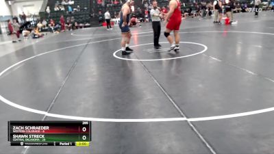 285 lbs Finals (2 Team) - Shawn Streck, Central Oklahoma vs Zach Schraeder, Western Colorado