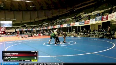 165 lbs Placement Matches (8 Team) - Kaden Vandal, Bethel vs Roberto Hines, Smithfield