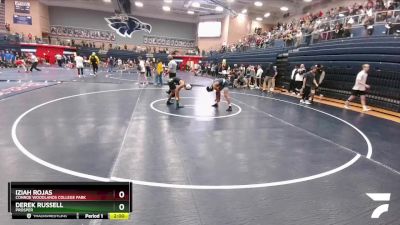 120 lbs Cons. Round 2 - Derek Russell, Prosper vs Iziah Rojas, Conroe Woodlands College Park