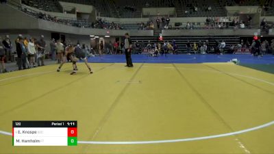 120 lbs Cons. Round 2 - Everett Knospe, St. Croix Central vs Matthew Hamholm, First There