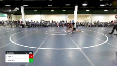 120 lbs Round Of 128 - Corey Dye, SC vs Jameson Burns, VA