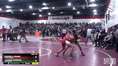 145 lbs Quarterfinal - Andrew Barbosa, Palm Desert vs Maxwell Hoang, Garden Grove