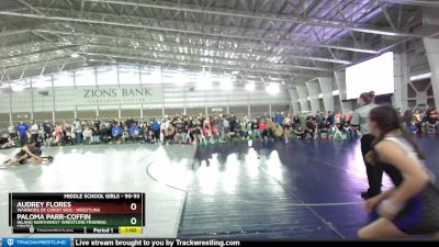 90-93 lbs Quarterfinal - Paloma Parr-Coffin, Inland Northwest Wrestling Training Center vs Audrey Flores, Warriors Of Christ WOC- Wrestling